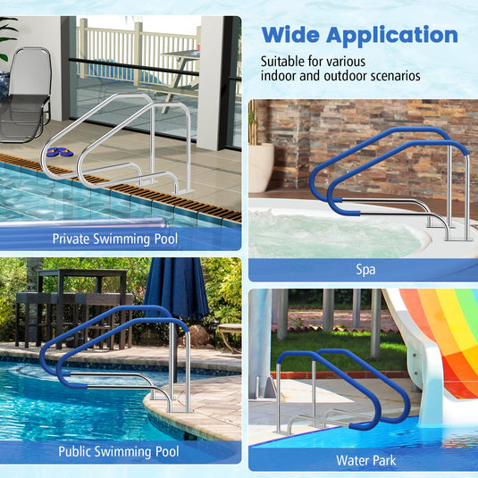 Pool Hand Rail, Easy Mount Hand Grab Rail