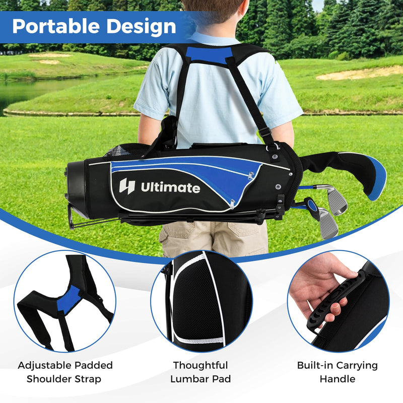 Load image into Gallery viewer, Goplus Junior Complete Golf Clubs Set for Kids, Right Hand Golf Clubs w/Stand Bag, Aged 8-10
