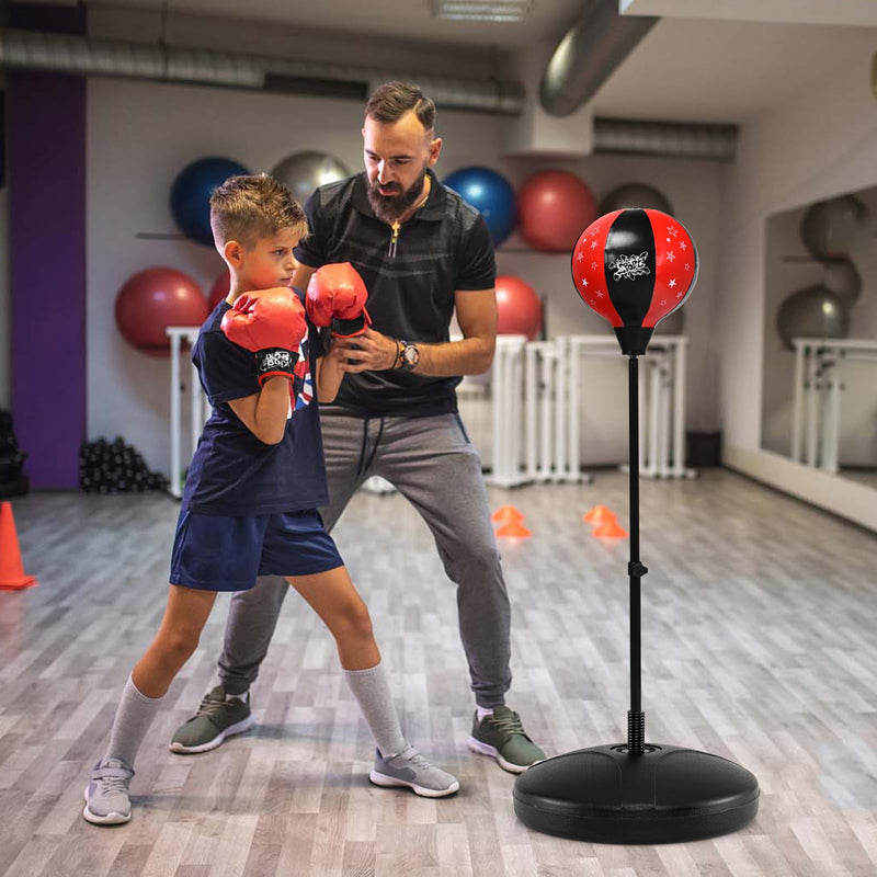 Load image into Gallery viewer, Goplus Punching Bag for Kids, Boxing Set with Gloves, Height Adjustable Stand
