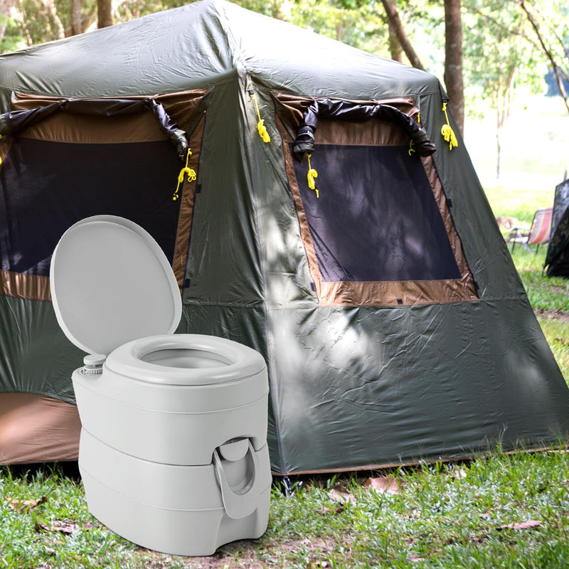 Load image into Gallery viewer, Goplus 5.2 Gallon Portable Toilet for Camping
