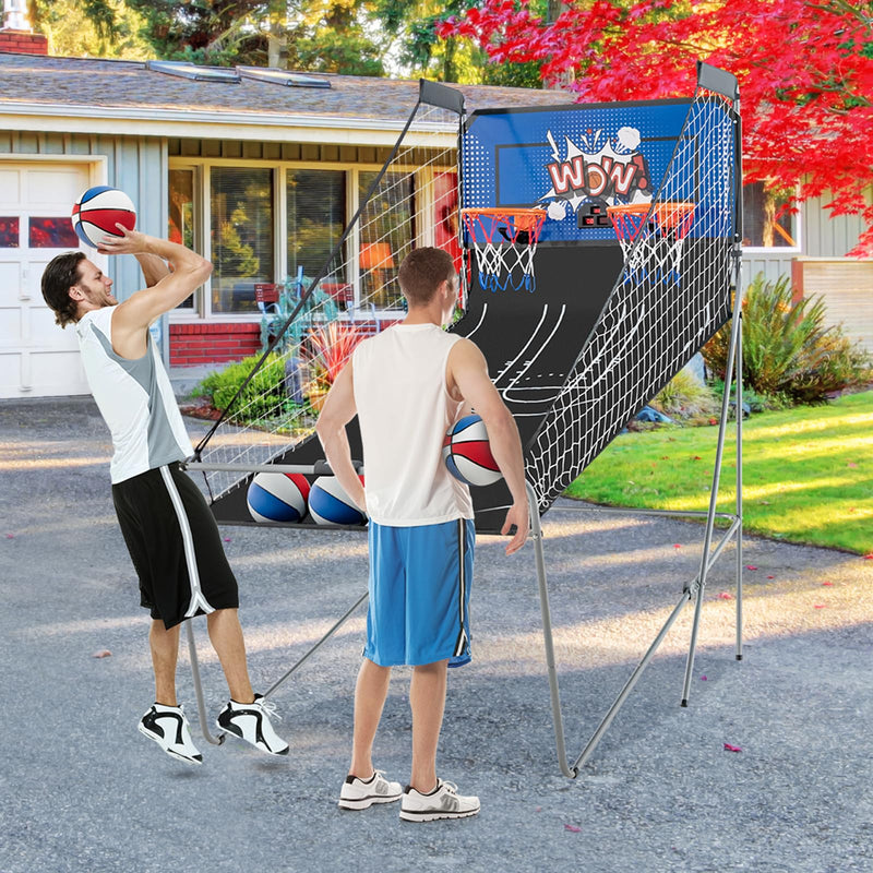 Load image into Gallery viewer, Goplus Foldable Dual Shot Basketball Arcade Game
