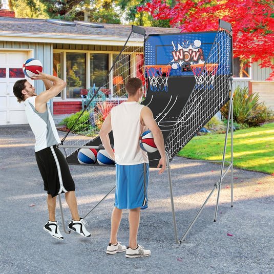 Goplus Foldable Dual Shot Basketball Arcade Game