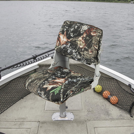 Goplus Low/High Back Boat Seats, Folding Boat Seat with Stainless Steel Screws & Aluminum Hinges, Thickened Sponge Padding