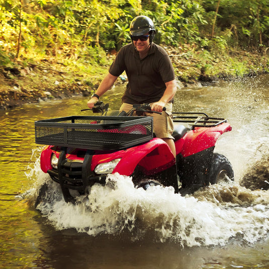 Atv Front Rack Mod Goplus ATV Front Rack Universal ATV Storage Rack 36.5”L x 17.5”W x 6.5 ...