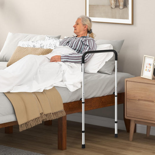 Goplus Bed Rails for Elderly Adults Safety, Medical Assist Support Side Railings for Seniors