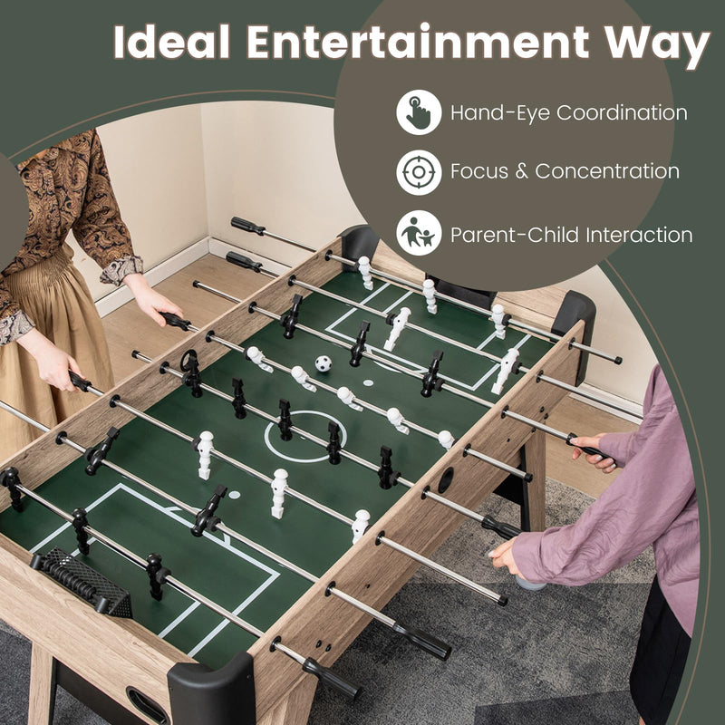 Load image into Gallery viewer, Goplus 54” Foosball Table for Adults, Competition Full Size Soccer Game Table with 2 Balls, 26 Players
