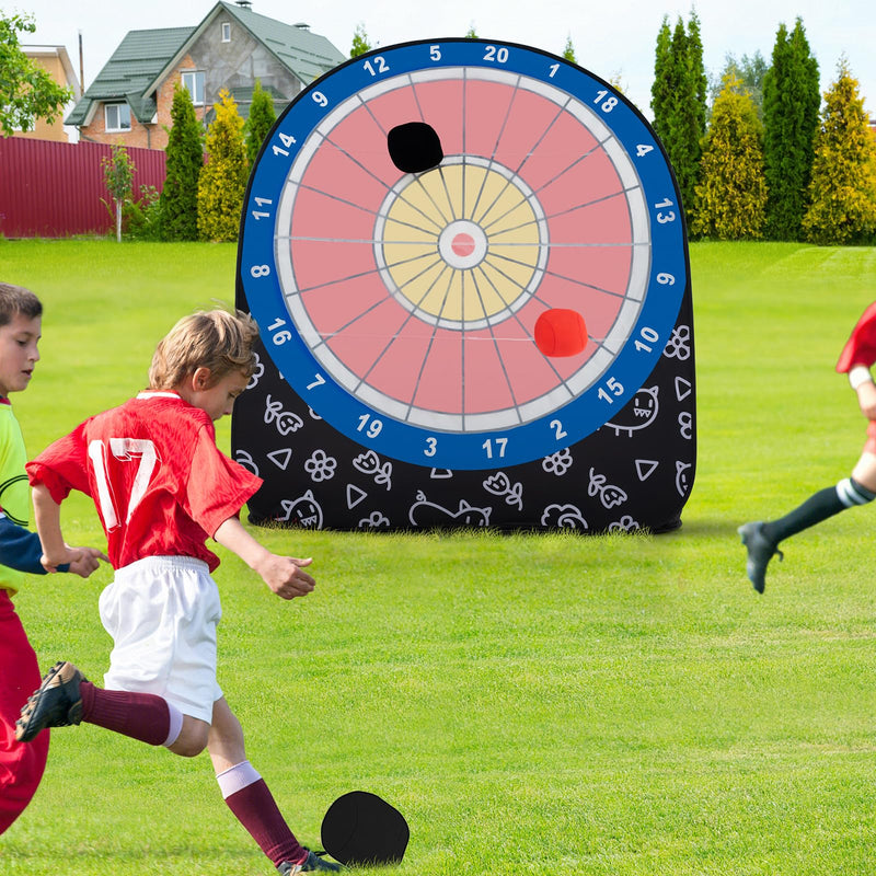 Load image into Gallery viewer, Goplus Giant Kick Darts, Large Dart Board w/ 4 Kick Balls, Carrying Bag
