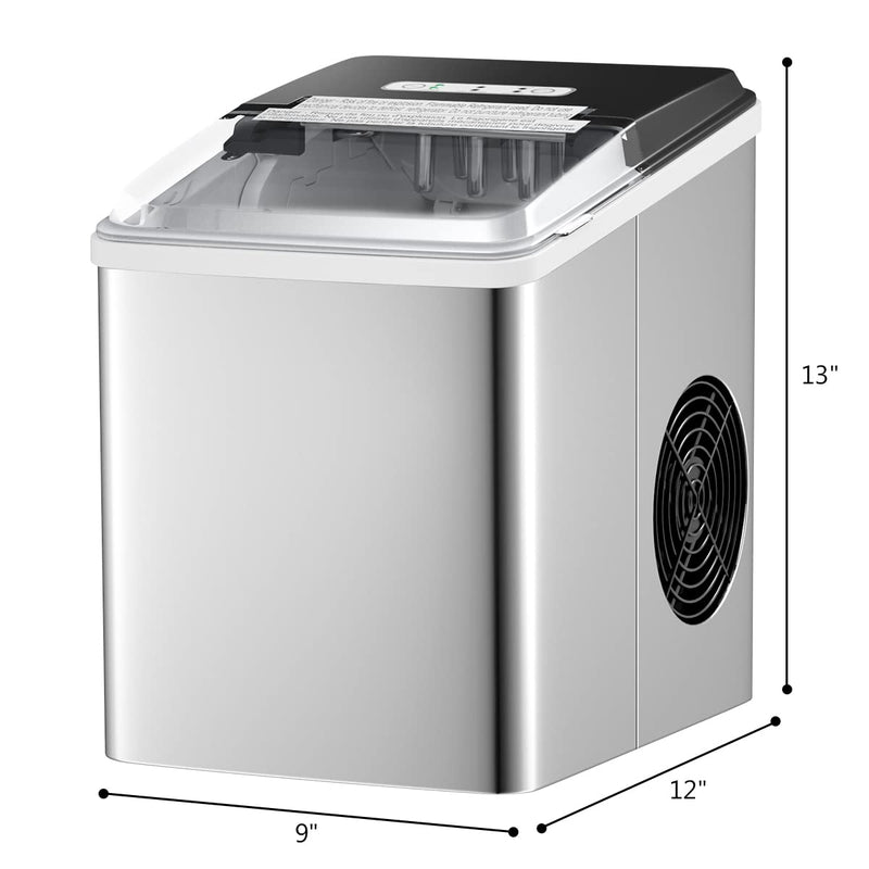 Load image into Gallery viewer, Ice Makers Countertop 26.5 LBS/24 Hour Electric Portable Ice Maker Machine with Self-Cleaning
