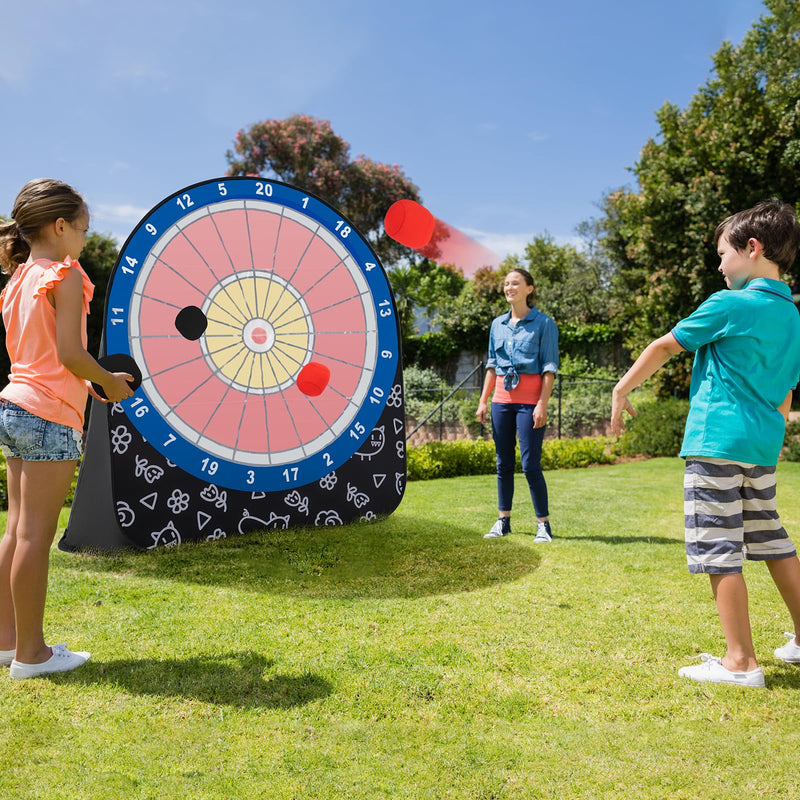 Load image into Gallery viewer, Goplus Giant Kick Darts, Large Dart Board w/ 4 Kick Balls, Carrying Bag
