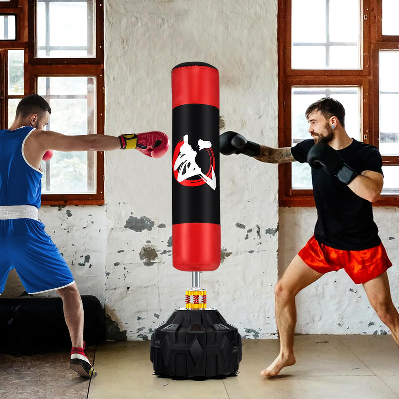 Load image into Gallery viewer, Goplus Freestanding Punching Bag, 70&quot; Heavy Boxing Bag w/Fillable Base
