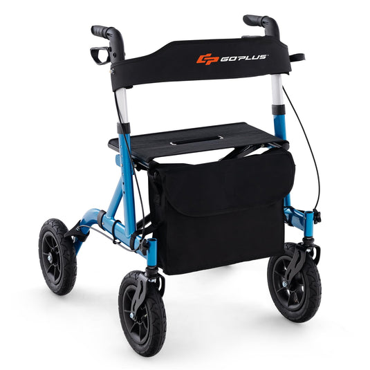 Goplus Rollator Walkers for Seniors with Seat
