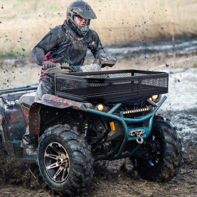 Atv Front Rack Mod Goplus ATV Front Rack Universal ATV Storage Rack 36.5”L x 17.5”W x 6.5 ...