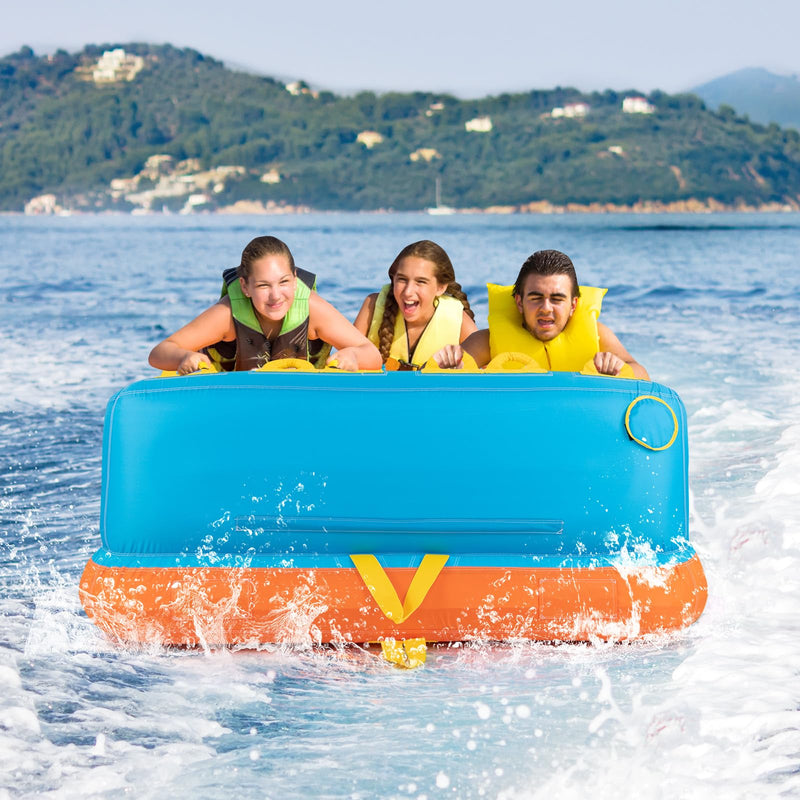 Load image into Gallery viewer, Goplus Inflatable Towable Tubes for Boating, 1-3 Riders Water Sport Towables for Boat
