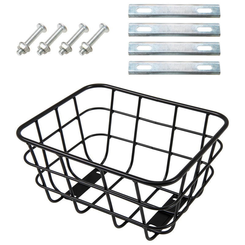 Load image into Gallery viewer, Goplus Ebike Basket Rear, Waterproof Metal Rear Bike Basket, Quick Assemble Bicycle Storage Basket
