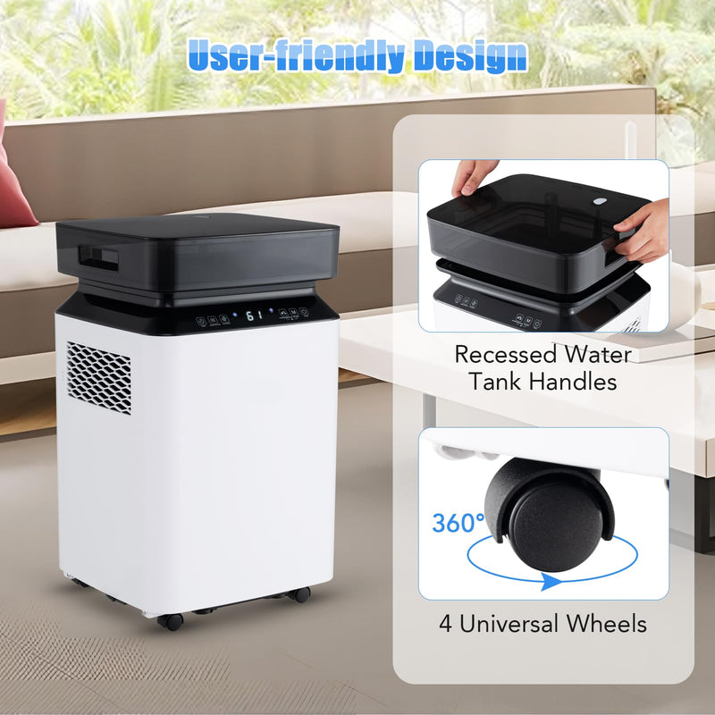 Load image into Gallery viewer, 70 Pints Dehumidifier with Pump, 4,500 Sq.Ft Dehumidifier with Drain Hose
