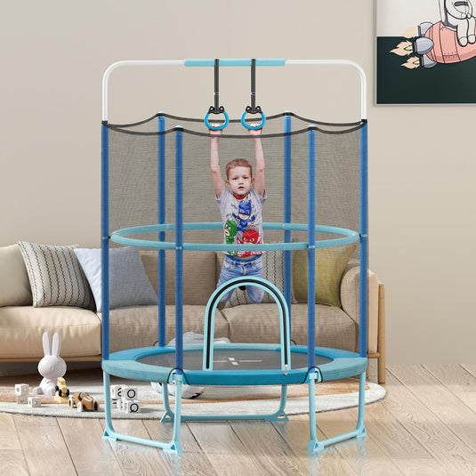 Goplus 60'' Trampoline for Kids, 3-in-1 Toddler Trampoline