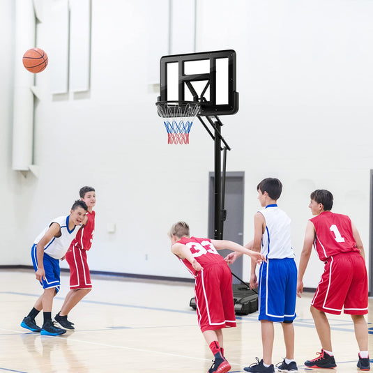 8 to 10ft 5-Level Height Adjustable Basketball Goal Hoop Stand - Goplus