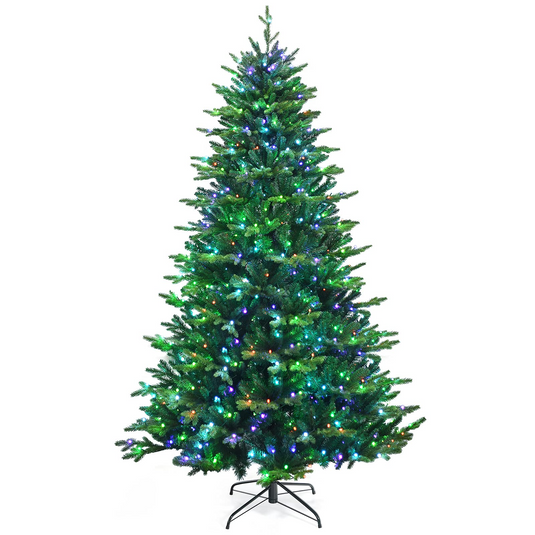 Goplus Christmas Tree, PVC & PE Branch Tips, Indoor Holiday Festival Decoration for Residential Commercial Use - GoplusUS