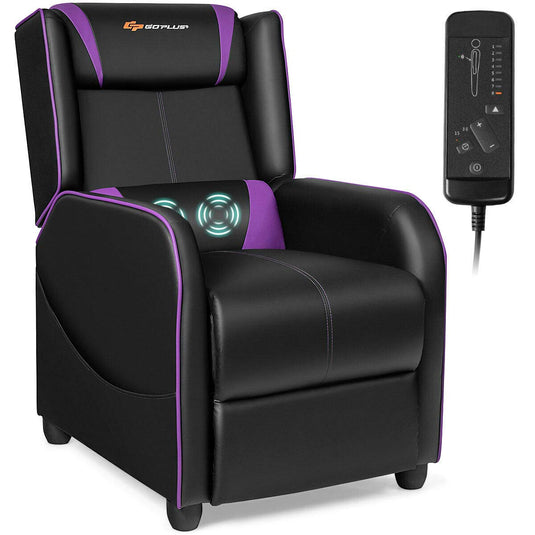 Massage Lumbar Cushion Racing Gaming Chair Reclining Backrest