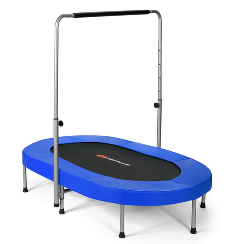 Foldable Trampoline, Double Mini Kids Trampoline Rebounder - GoplusUS