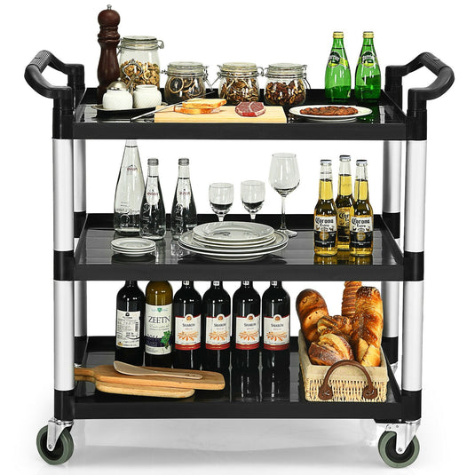 3-Tier Rolling Utility Cart with Wheels - GoplusUS