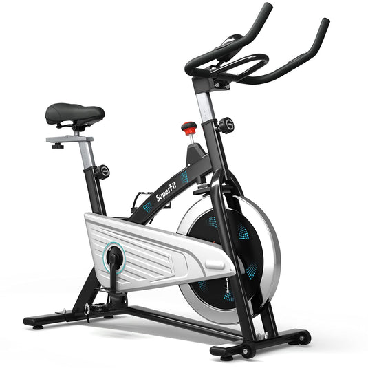 Goplus Magnetic Stationary Bike, Indoor Exercise Cycling Bike Smooth Belt Drive - GoplusUS