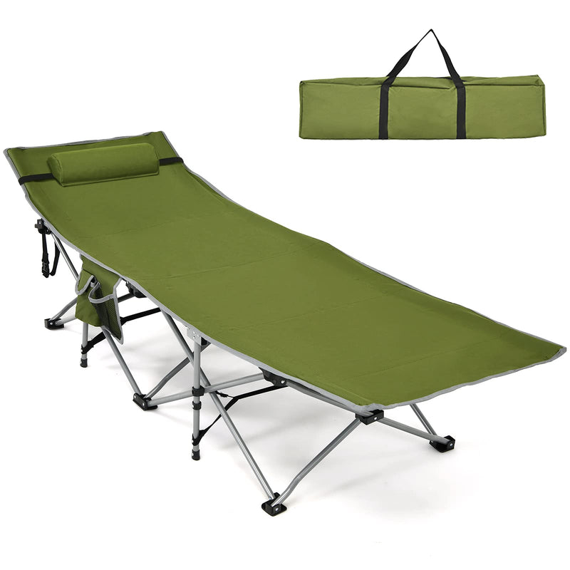 Load image into Gallery viewer, Folding Camping Cot, Heavy-Duty Comfortable Cot Bed for Adults Kids - GoplusUS
