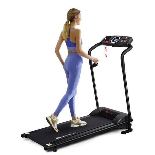 Compact Folding Treadmill for Home, Superfit Electric Walking Running Machine - GoplusUS