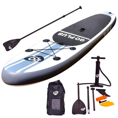 Goplus Inflatable Stand up Paddle Board Surfboard SUP Board (White, 10') - GoplusUS
