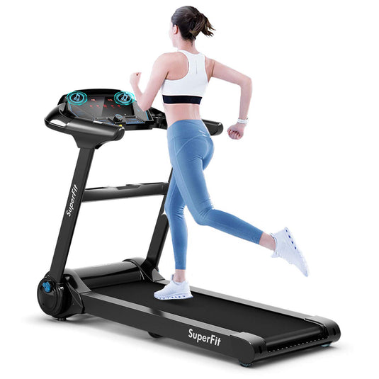 Folding Treadmill, Superfit Electric Portable Treadmill - GoplusUS