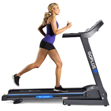 2.2HP Folding Treadmill Electric Support Motorized Power Running Fitness Jogging Incline - GoplusUS