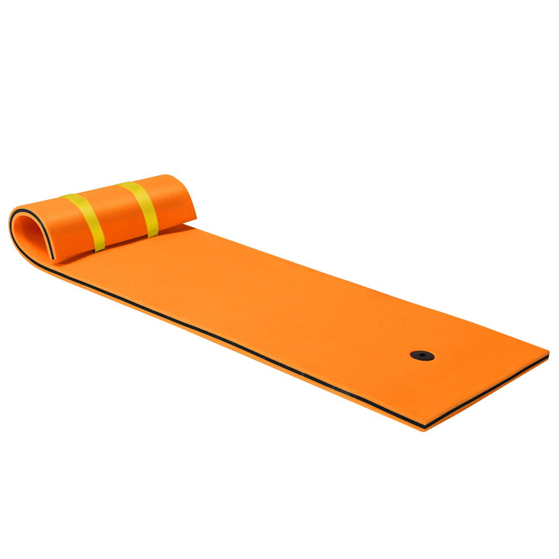 Load image into Gallery viewer, Floating Water Pad Mat, with Rolling Pillow Design - GoplusUS
