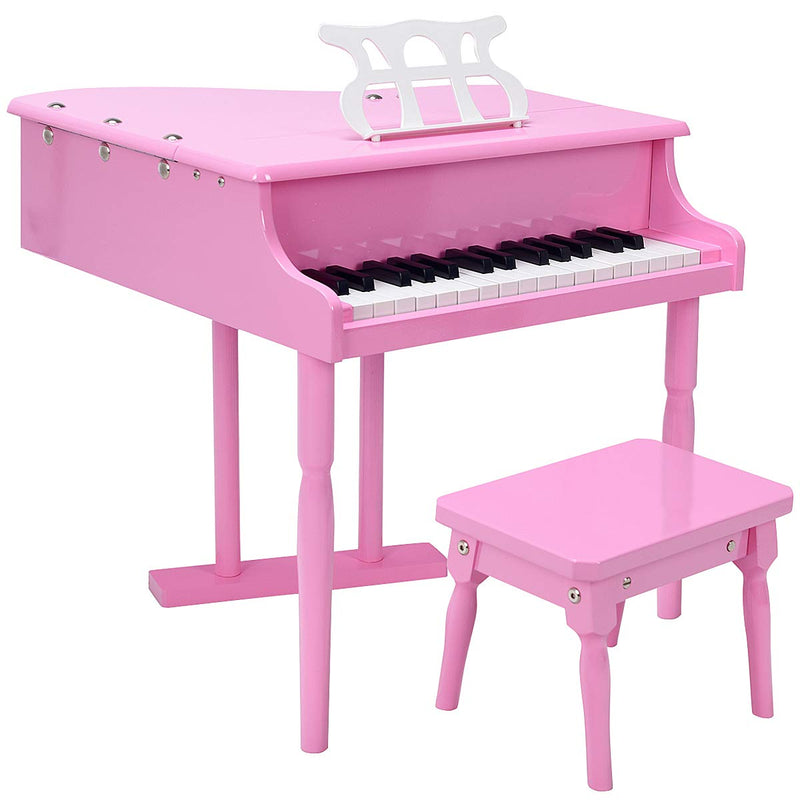 Load image into Gallery viewer, Classical Kids Piano, 30 Keys Wood Toy Grand Piano - GoplusUS
