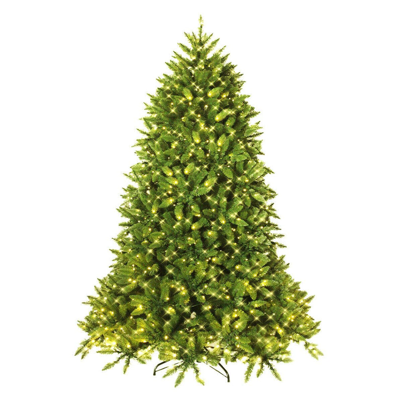 Load image into Gallery viewer, 6ft Prelit Christmas Tree, Premium Hinged Artificial Fir Tree - GoplusUS
