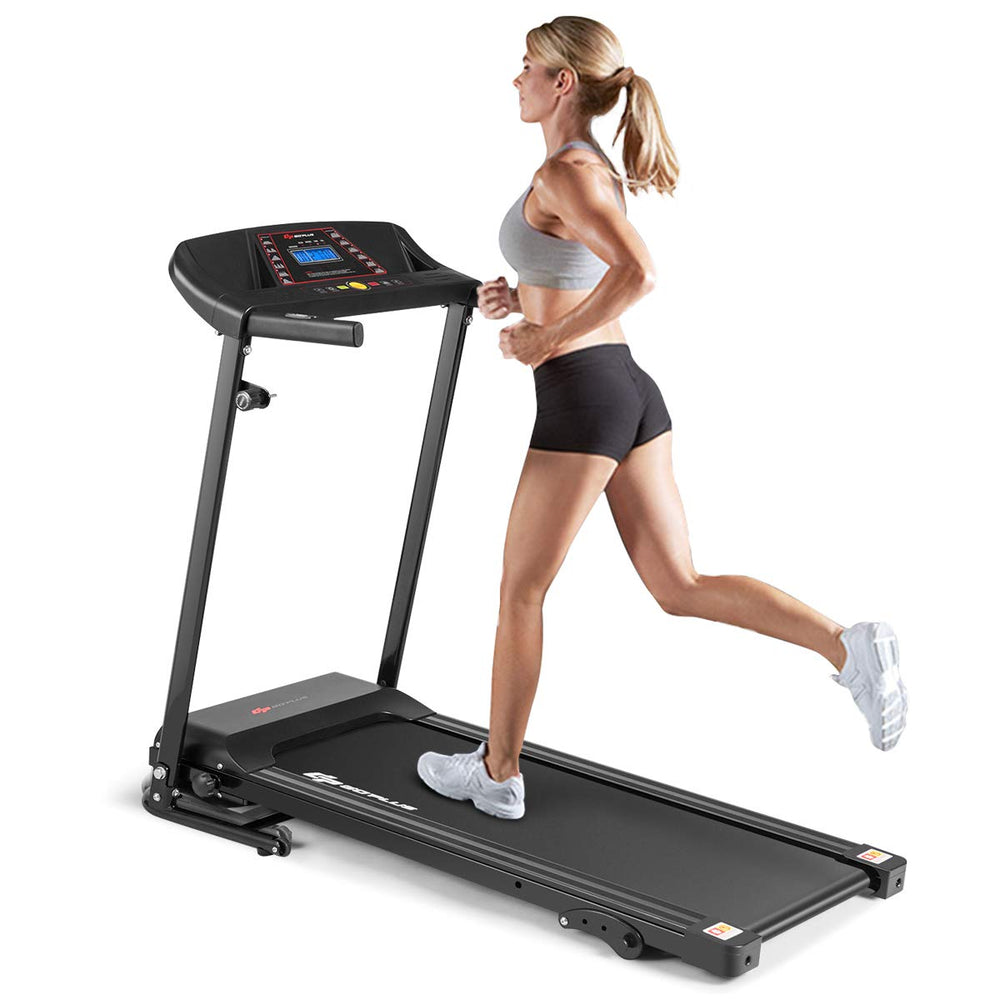 Electric Folding Treadmill, Adjustable Incline and Low Noise Design - GoplusUS