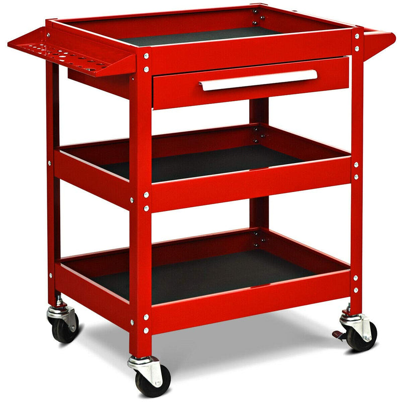 Load image into Gallery viewer, Service Tool Cart Tool Organizers, 330 LBS Capacity 3-Tray Rolling Utility Cart
