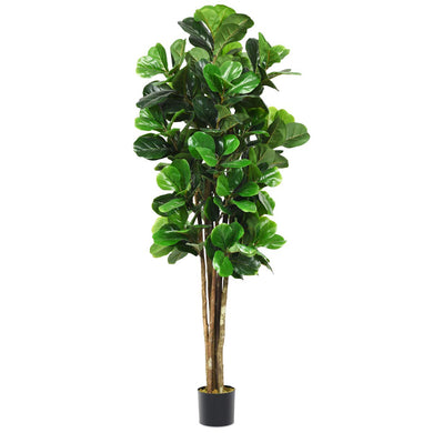 Goplus Fake Fiddle Leaf Fig Tree Artificial Greenery Plants - GoplusUS