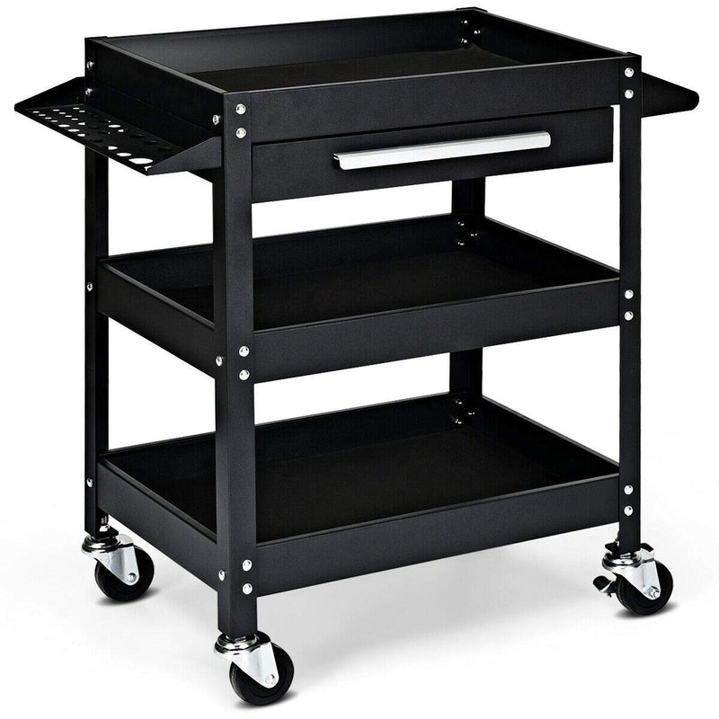 Load image into Gallery viewer, 330 LBS Capacity 3-Tray Rolling Utility Cart - Goplus
