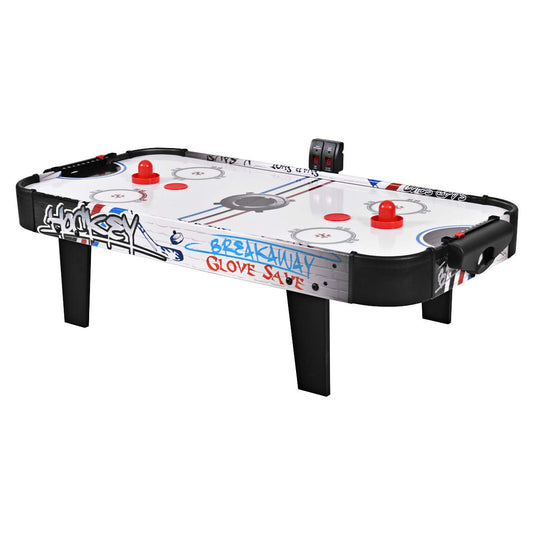Air Powered Hockey Table, LED Electronic Scoring Sports Game - GoplusUS