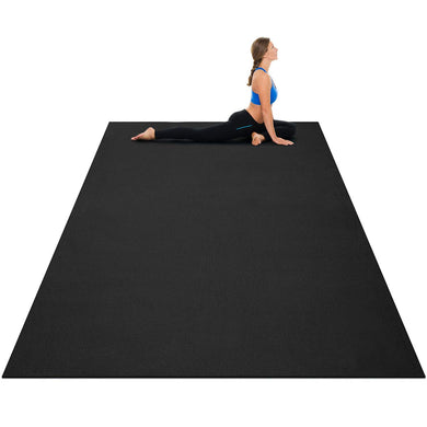Large Yoga Mat, 7' x 5' x 8mm and 6' x 4' x 8mm with Straps - GoplusUS