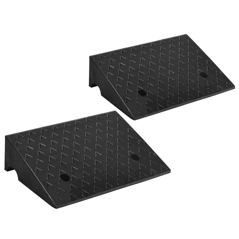 Load image into Gallery viewer, Goplus 2PCS Rubber Car Curb Ramps, 5&quot; Rise Portable Lightweight Threshold Ramp Set - GoplusUS
