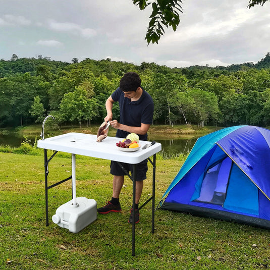 Portable Folding Table Fish Fillet Hunting Cleaning Cutting Camping Picnic Outdoor Gardening Table