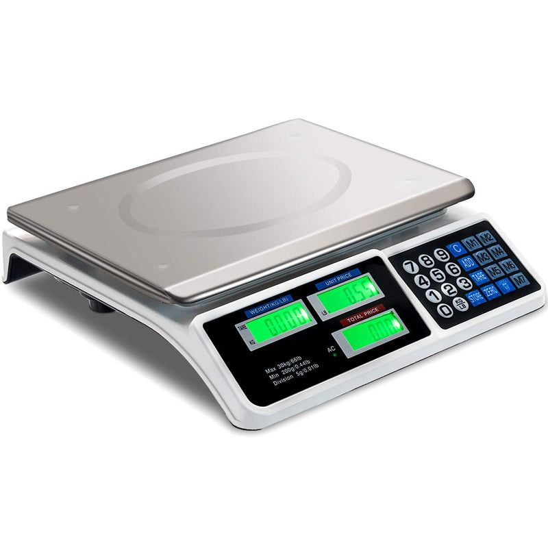 Load image into Gallery viewer, 66 LB Deli Scale Price Computing Commercial Food Produce Electronic Counting Weight - GoplusUS
