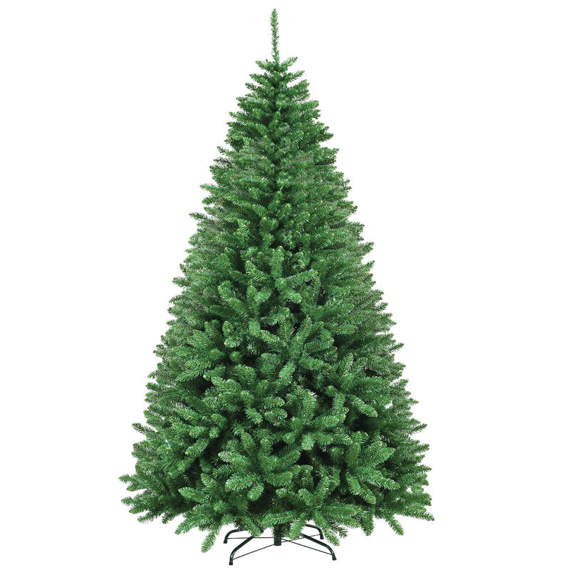 Load image into Gallery viewer, Artificial Douglas Christmas Tree, 7.5 Unlit Hinged Pine Tree with 2254 Branch Tips and Solid Metal Stand - GoplusUS
