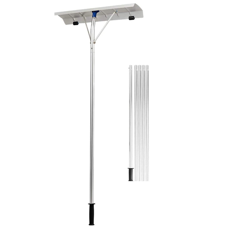 Load image into Gallery viewer, Goplus Aluminum Snow Rake, Lightweight Snow Removel Tool w/ 26 inch Width Blade (5ft to 20ft) - GoplusUS
