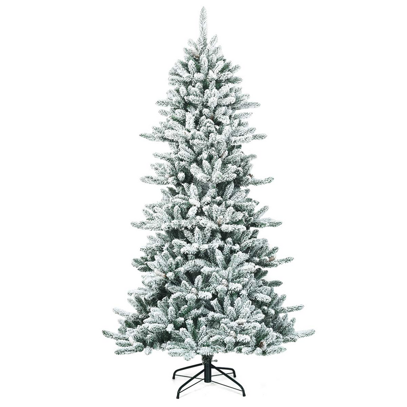 Load image into Gallery viewer, Goplus 7ft Snow Flocked Artificial Christmas Tree - GoplusUS
