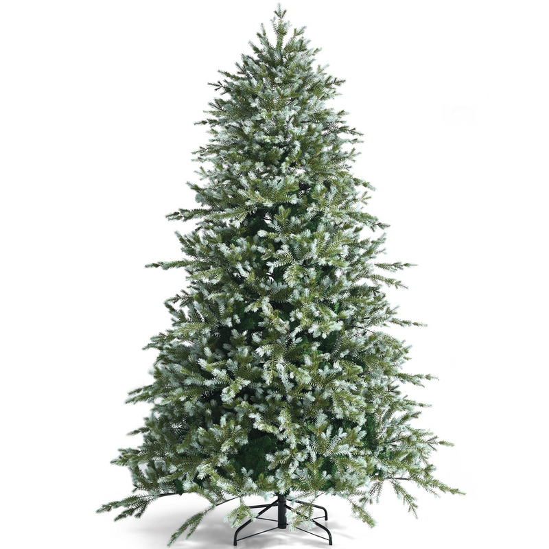 Load image into Gallery viewer, Goplus 8ft Artificial Christmas Tree, Unlit Hinged Xmas Spruce Tree w/ 1658 Mixed PE &amp; PVC Branch Tips - GoplusUS
