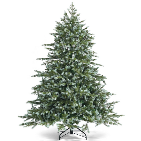  Goplus 6ft Pre-Lit Fiber Optic Christmas Tree, White Artificial  Christmas Tree with Iridescent Leaves, Multi-Color Snowflake LED Lights,  Top Star Light, Xmas Holiday Party Decor for Office, Home : Home 