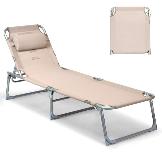 Adjustable Chaise Lounge Chair Recliner - GoplusUS