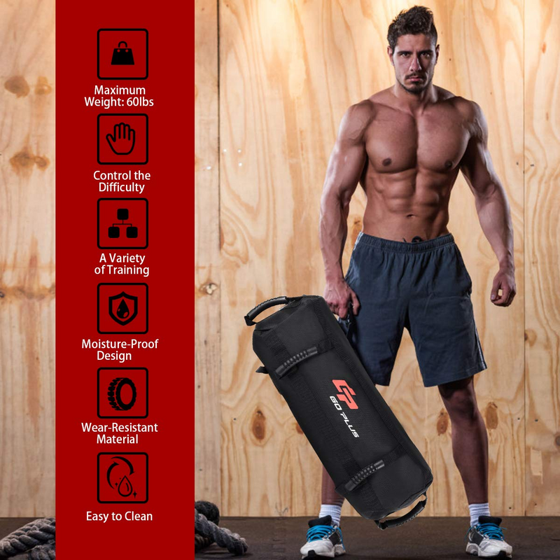 Load image into Gallery viewer, Workout Fitness Sandbag w/Filler Bag 10 to 60 Lbs Adjustable Heavy Military Tactical Training Weight Bags for Exeicise
